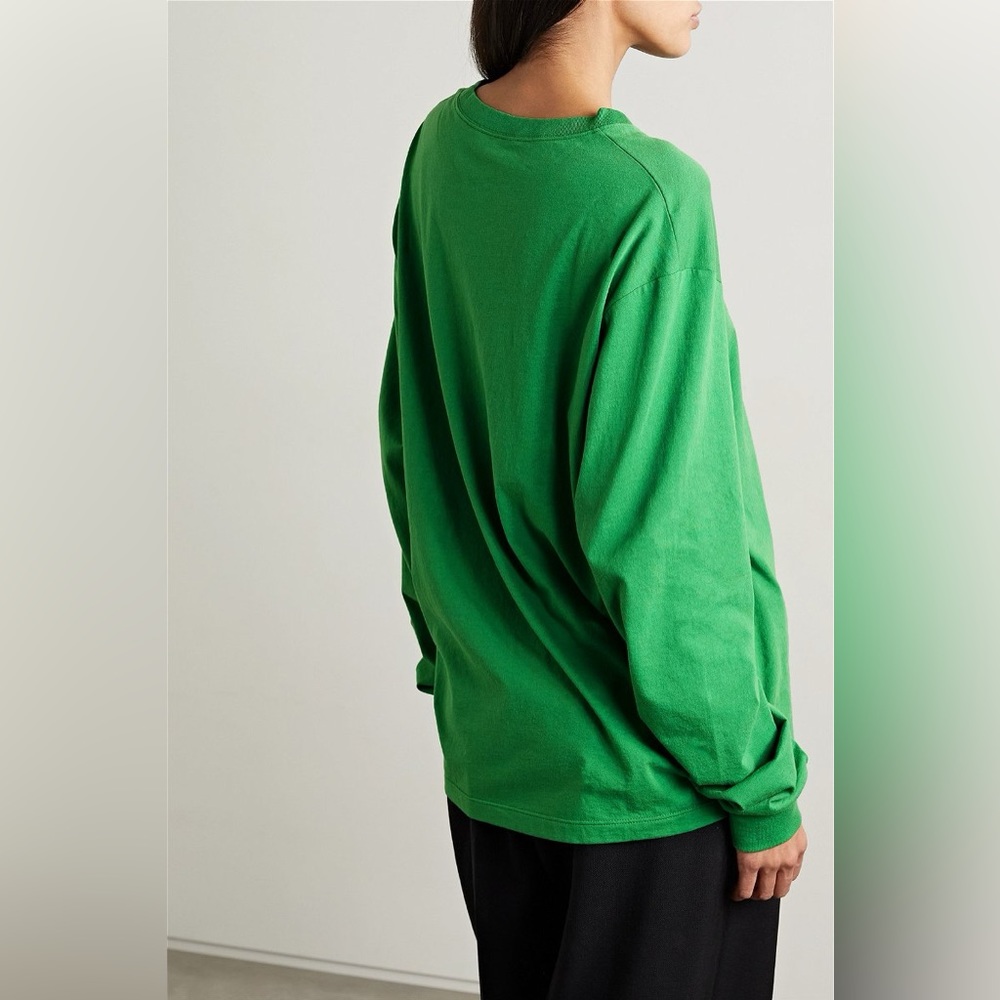 THE ROW GREEN CILES LONG SLEEVE T-SHIRT 💚